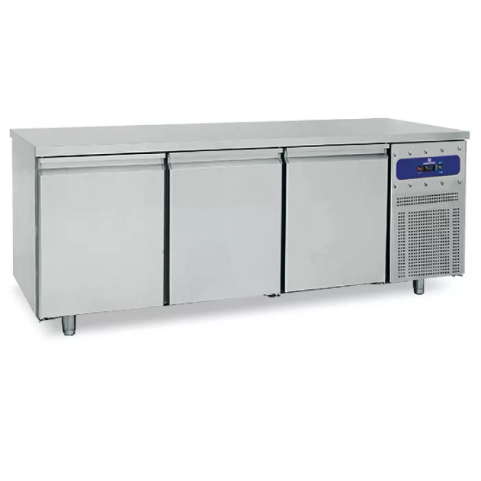 Bäckereikühltisch 3-türig 600x400 mm - Kühltheke für Bäckerei und Konditorei