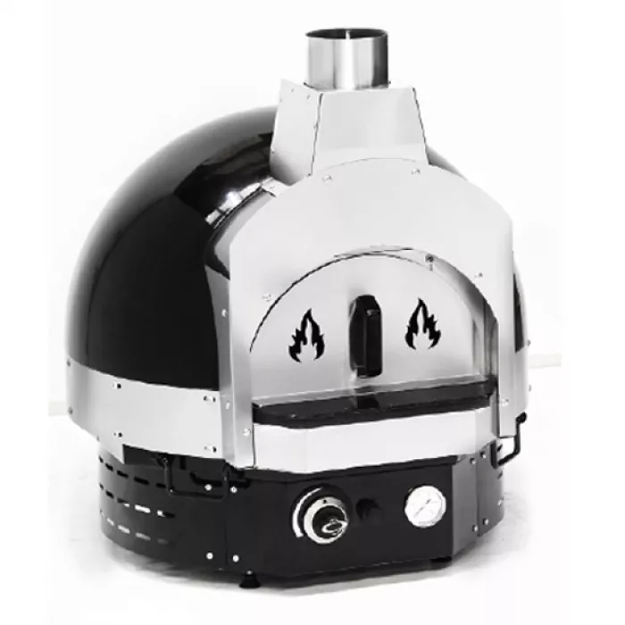 Gas-Pizzaofen für 2 Pizzen ø 300 mm, Farbe schwarz - LPG