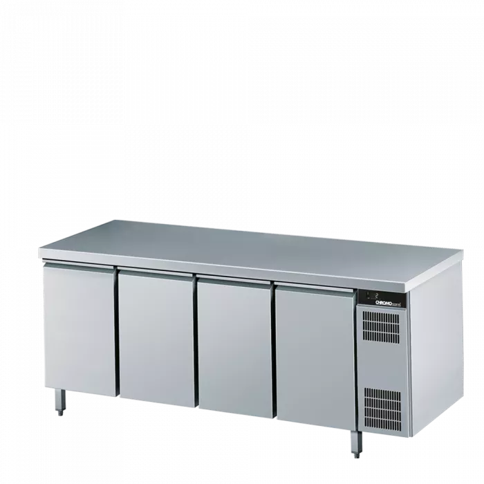 Kühltisch GN 1/1, mit Tischplatte allseits ab, Steckerfertig - 2200X700X 850 mm