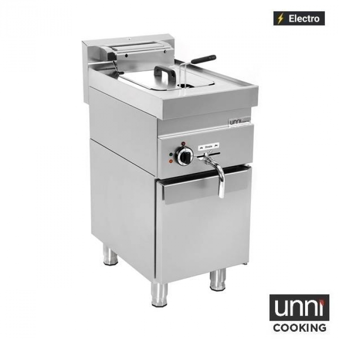 Fritteuse UnniCooking 650 LINE 1x10L – Kaltzone, Ablasshahn