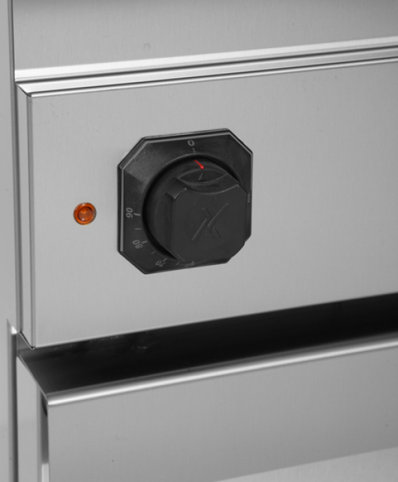 Bain Marie 700 E70B20K elektrisch, 2 Becken für GN 1/1, 2x1,5 kW