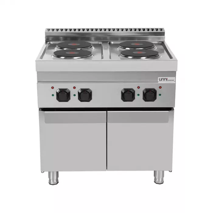 Elektroherd Ranges 700 4 Kochplatten Türen 400V