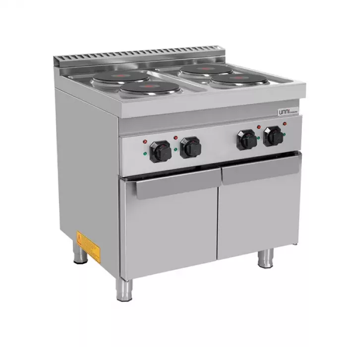 Elektroherd Ranges 700 4 Kochplatten Türen 400V