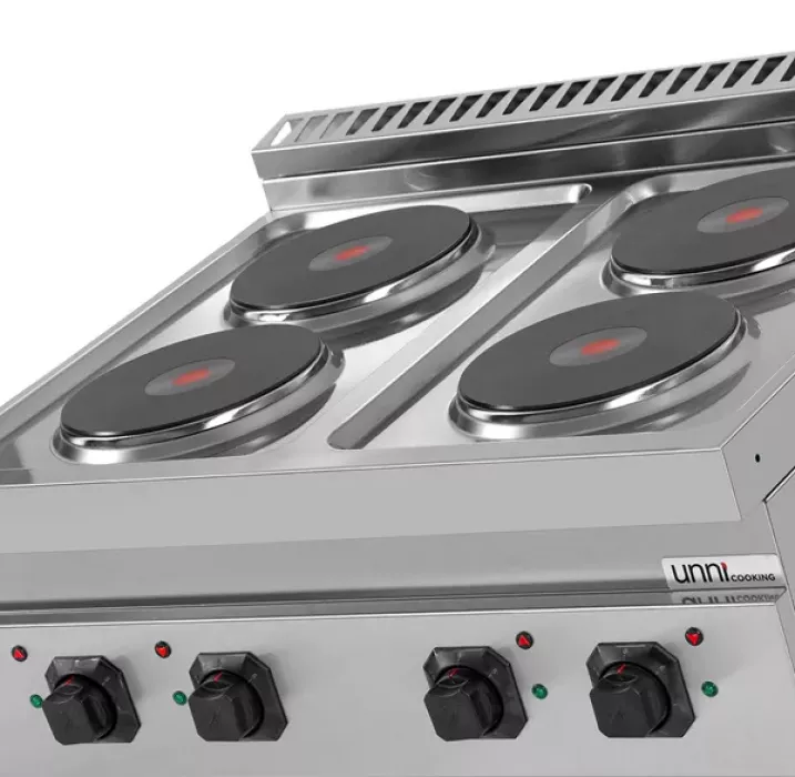 Elektroherd Ranges 700 4 Kochplatten Türen 400V