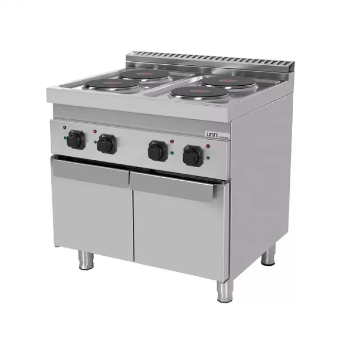 Elektroherd Ranges 700 4 Kochplatten Türen 400V