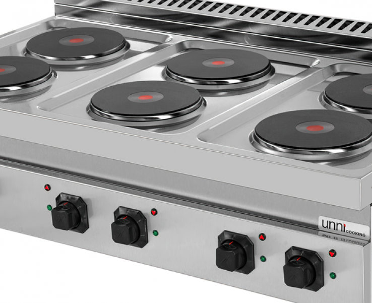 Elektroherd Ranges 700 E70C30B 6 Kochplatten 400V 1200mm