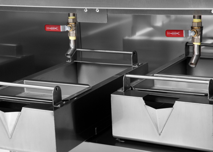 Elektrofritteuse 700 E70DF20K 2x16L 2x14,2kW Doppelbecken Hochleistung