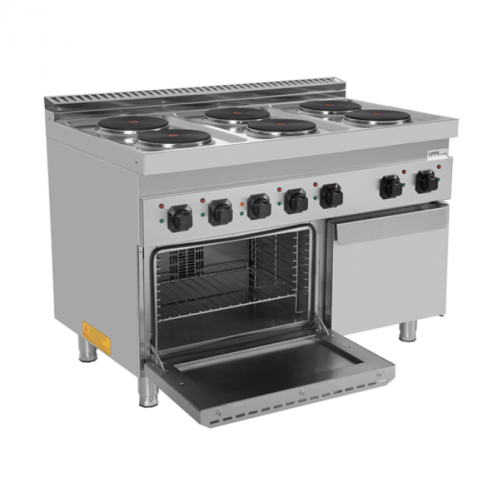 Elektroherd 700 Serie E70FEO30-K 6 Kochstellen mit Elektro-Ofen