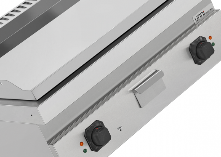 Elektrische Grillplatte Serie 700 E70GP20B+C 2 Heizzonen Chrom