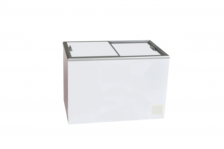Gewerbetiefkühltruhe mit isoliertem Schiebedeckel - Modell Cube 35 - Gastrohot