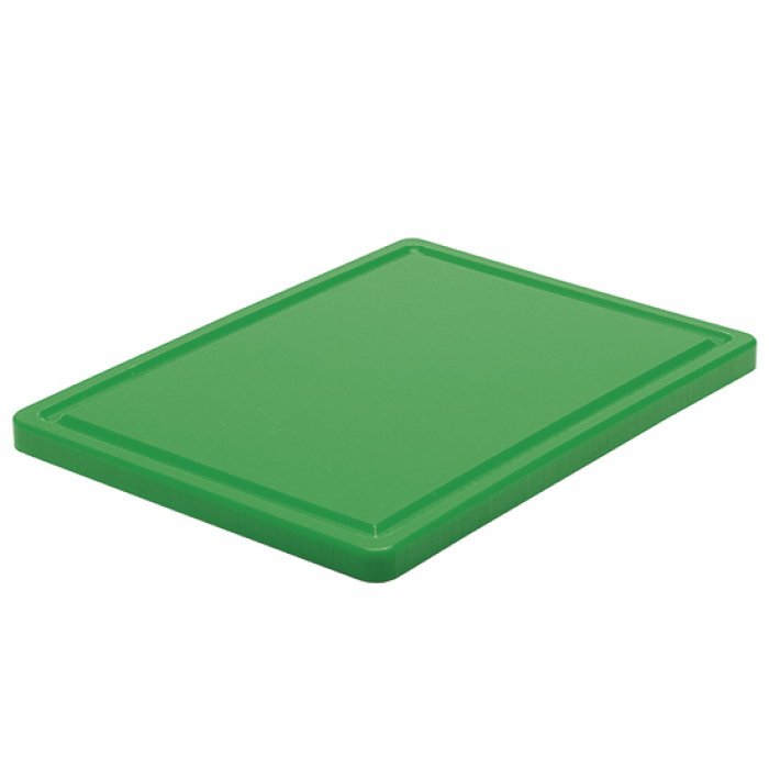 Schneidebrett grün für Gemüse mit Saftrille