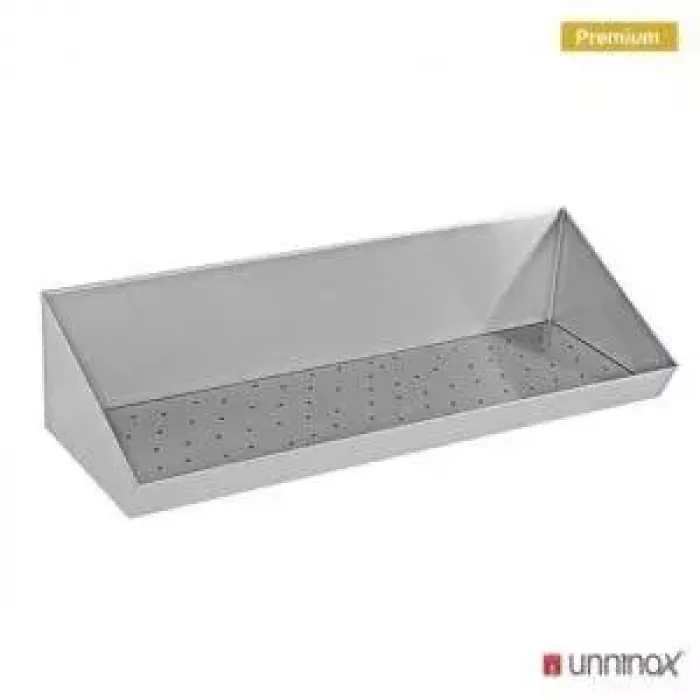 Edelstahl-Pommes-Schale 120x30x20cm mit Sieb