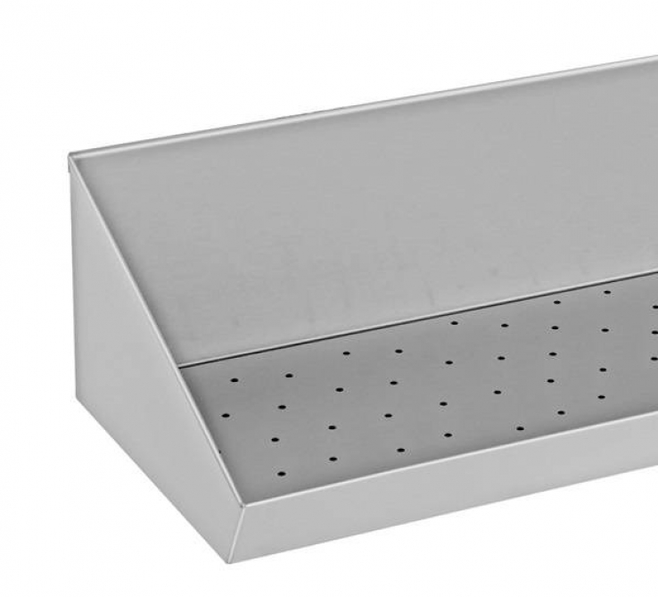 Spänewanne Edelstahl 150x30x20cm mit Sieb für Gastronomie