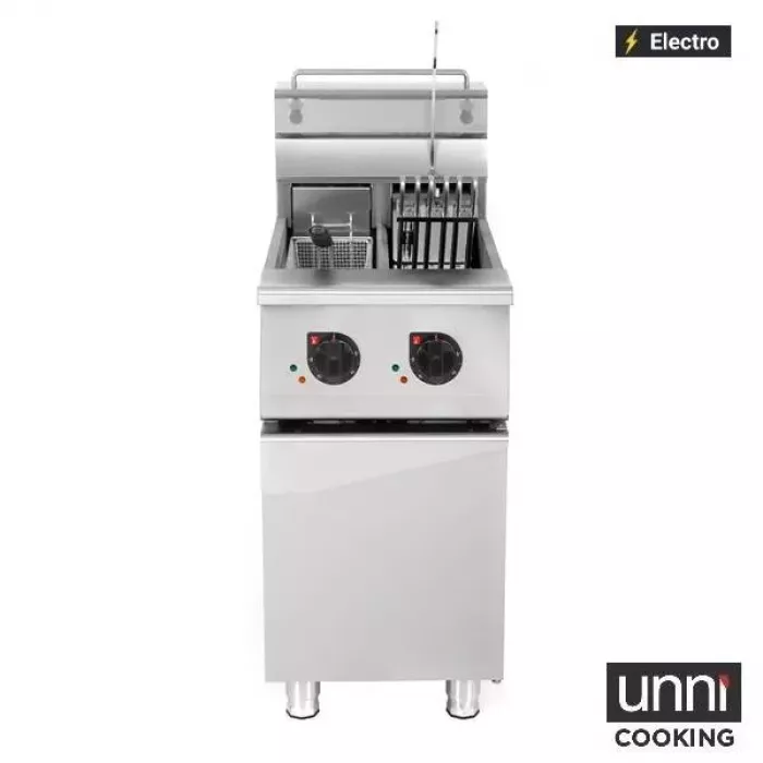 Elektrofritteusen 2x12,5L Edelstahl Doppelbecken