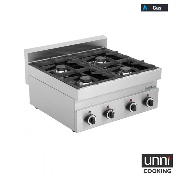 Gaskochfeld 650Line – 6,5 kW Doppelbrenner, vertikale Flamme