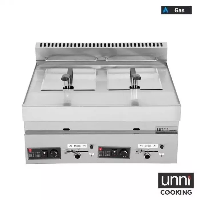 Gas Fritteuse 650 LINE 2x8L Edelstahl