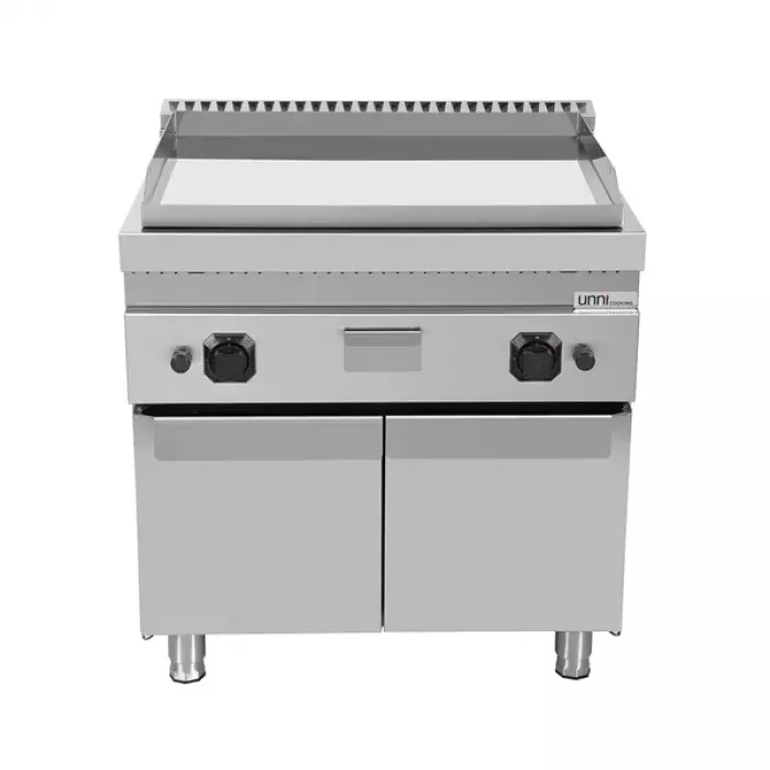 Gas-Grillplatte verchromt kompakt leistungsstark