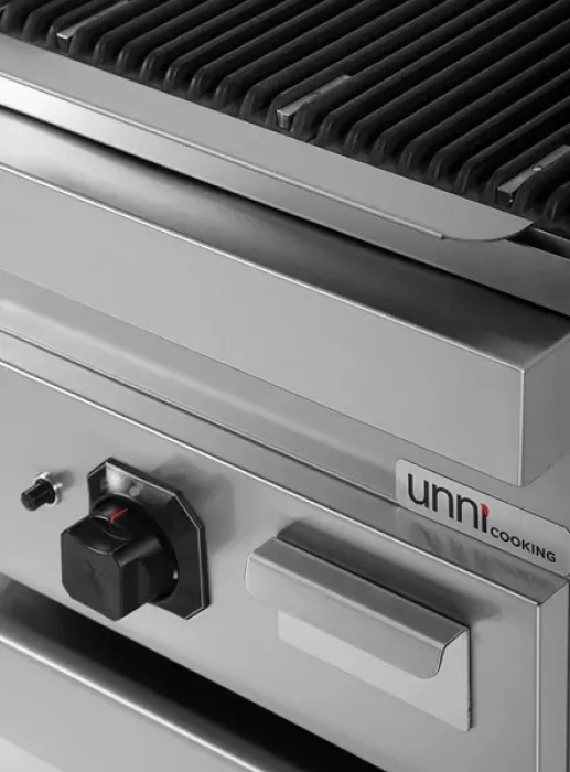 Lavasteingrill – 9kW, Edelstahlbrenner