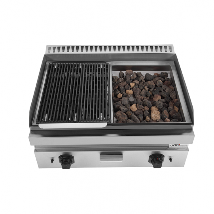 Lavastein Grill G70GP20 – 18kW, Edelstahlbrenner, UnniCooking 700 LINE