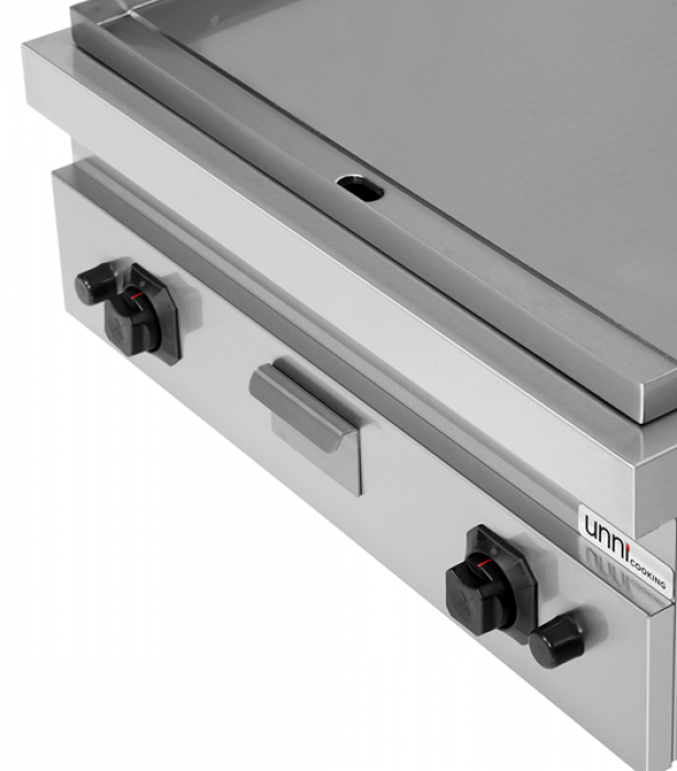 Gas Grillplatte G70GP20B+S glatt, kompakt, Piezo-Zündung