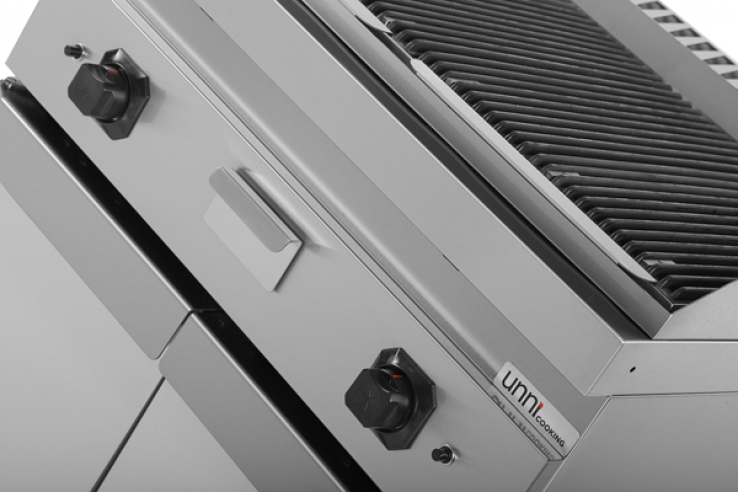 Lavasteingrill UnniCooking 700 LINE G70GP20-K 18kW Edelstahl Profi