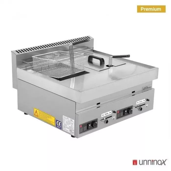 Gas Fritteuse 650 LINE 2x8L Edelstahl