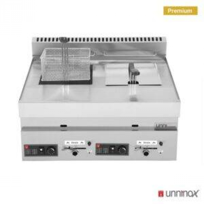 Gas Fritteuse 650 LINE 2x8L Edelstahl