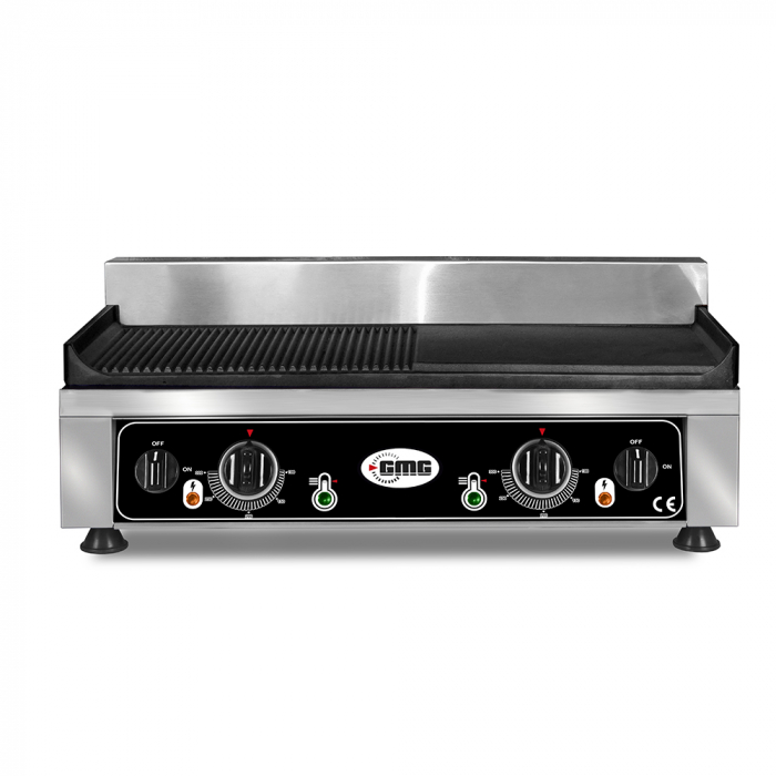 GMG Grillplatte Glatt-& Gerillt | 54 x 33 x 24 cm
