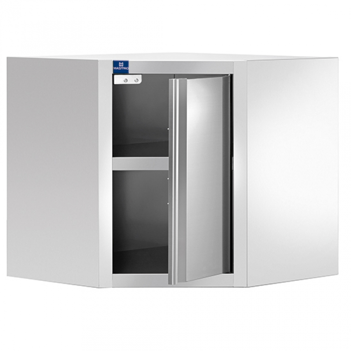 Wandhängeschrank Eckmodell mit Tür 700x700