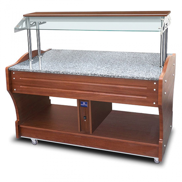 Neutrales Buffet mit Granitplatte | Inselmodell