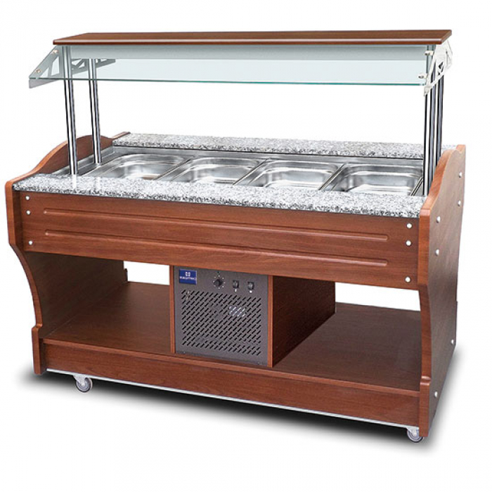 Kaltes Buffet mit statischer Kühlung