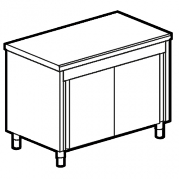 Neutralelement geschlossener Schrank 4x GN 1/1 - Gastrohot