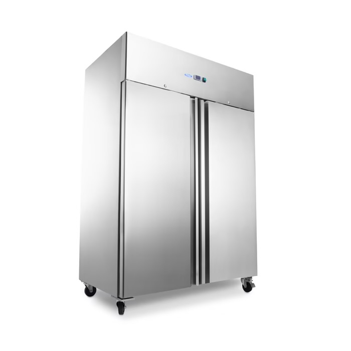 Gastro Gefrierschrank - 1400 l - 6 Einstellbare Regale (2/1 GN) - auf Rädern - inkl. Regale