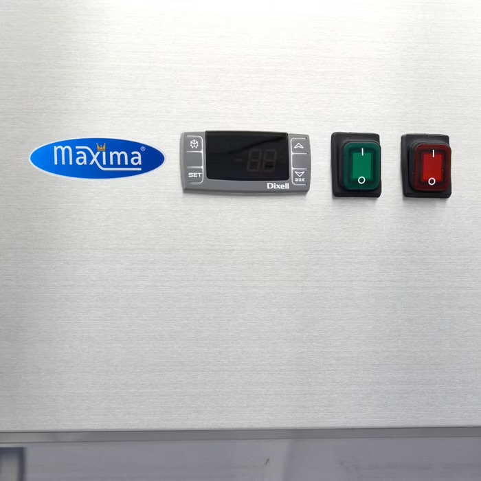 Gastro Gefrierschrank - 1300 l - 6 Einstellbare Regale (2/1 GN) - Rostfreier Stahl - mit Glastüren