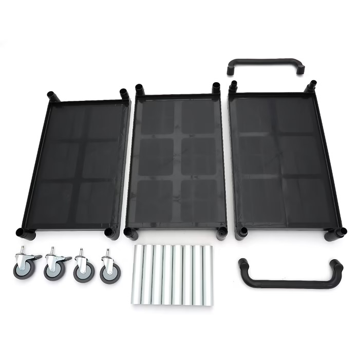 Servierwagen - 3 Kunststoffregale - 103 x 50,5 cm