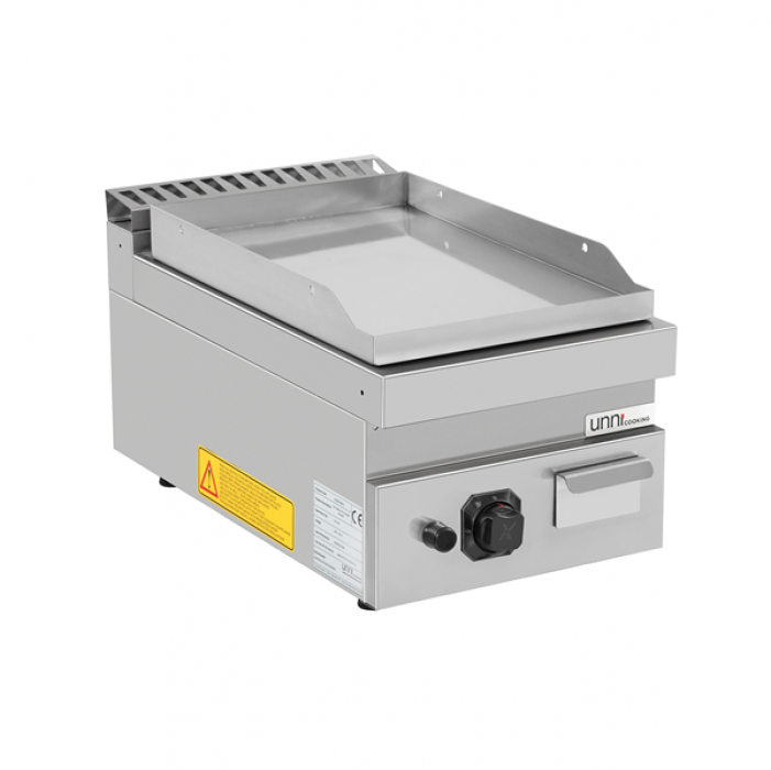 Gas Grillplatte G70GP10B+S glatt, kompakt, Piezo-Zündung