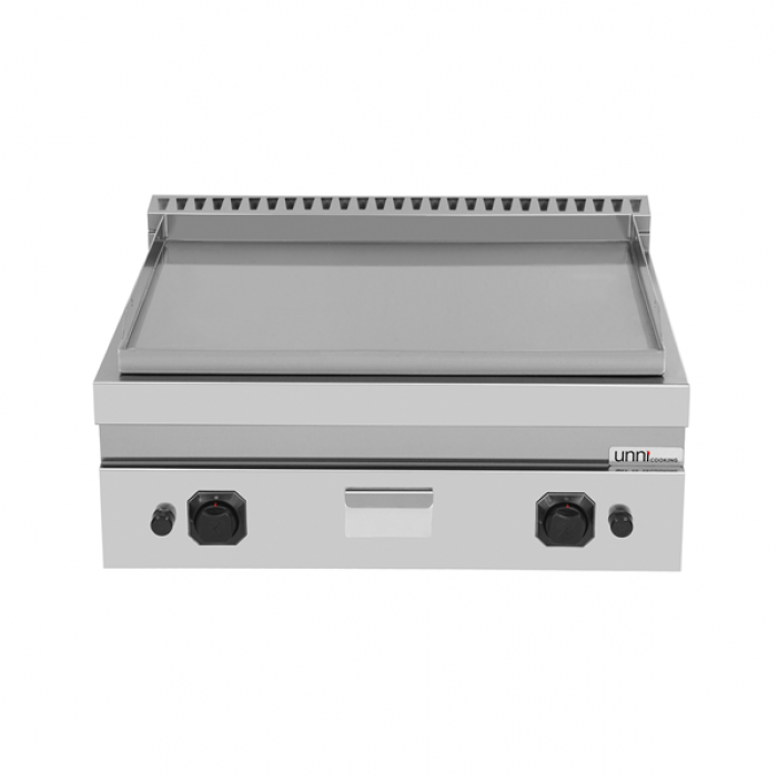 Gas Grillplatte G70GP20B+S glatt, kompakt, Piezo-Zündung