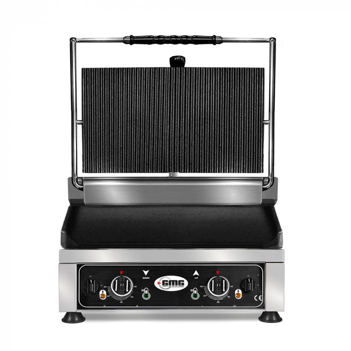 GMG Kontaktgrill oben Gerillt unten Glatt 3 kW