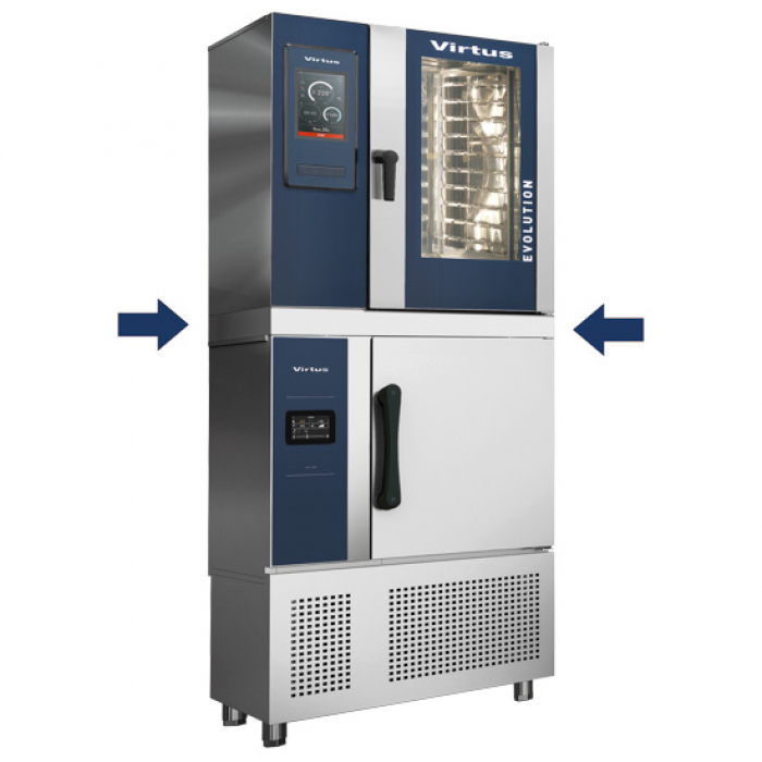Stapelkit für 6x GN 1/1 Schockfroster Gasofen - Zubehör für die Gastronomie