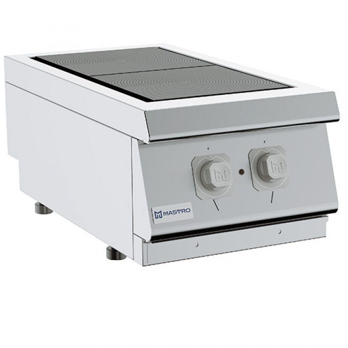 Elektrokochfeld mit 2 drehbaren Gussplatten je 3 kW - Tischmodell