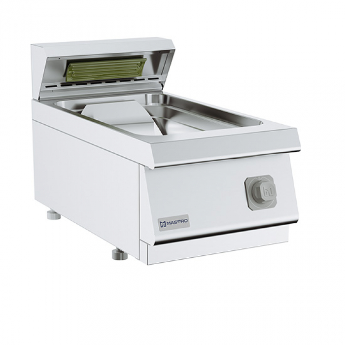 Frittenwärmer Tischmodell - Edelstahl - 2 Behälter - 230 Volt