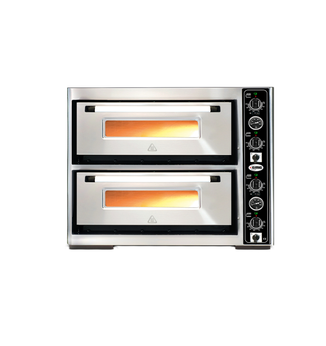 Pizzaoven GMG PF6292 met thermometer elektrisch 6+6x Ø30cm - Gastrohot
