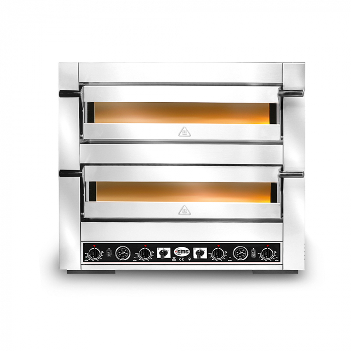 Pizzaofen elektrisch | 6+6x Ø30cm | 12kW