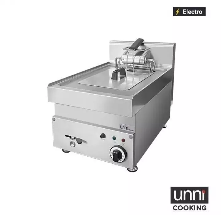 Elektrofritteuse UnniCooking 1x10L mit Kaltzone und Ablasshahn
