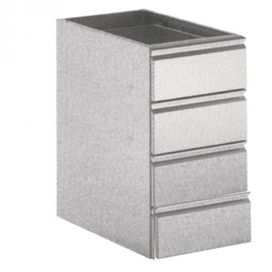 Schubladeneinheit mit 4 Laden | 400x540 mm