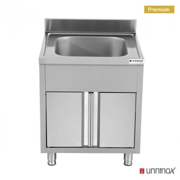 Spülenmodul 1 Becken 80x70x85cm robustes Einzelbecken Gastronomie