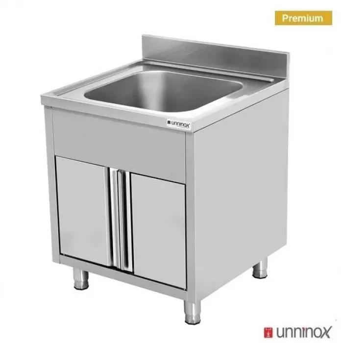 Spülenunterschrank 1 Becken 70x70x85cm kompakt Gastronomie
