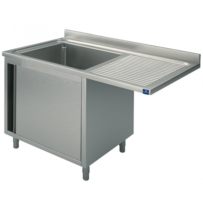 Spülschrank mit Flügeltür | 1 Becken links