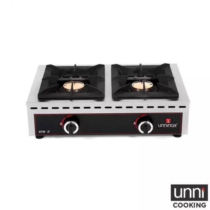 Tischkochfeld STO-2 Gas 2x7kW Kupferbrenner Gastronomie