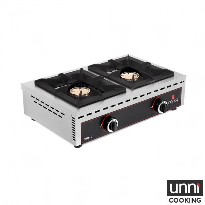 Tischkochfeld STO-2 Gas 2x7kW Kupferbrenner Gastronomie